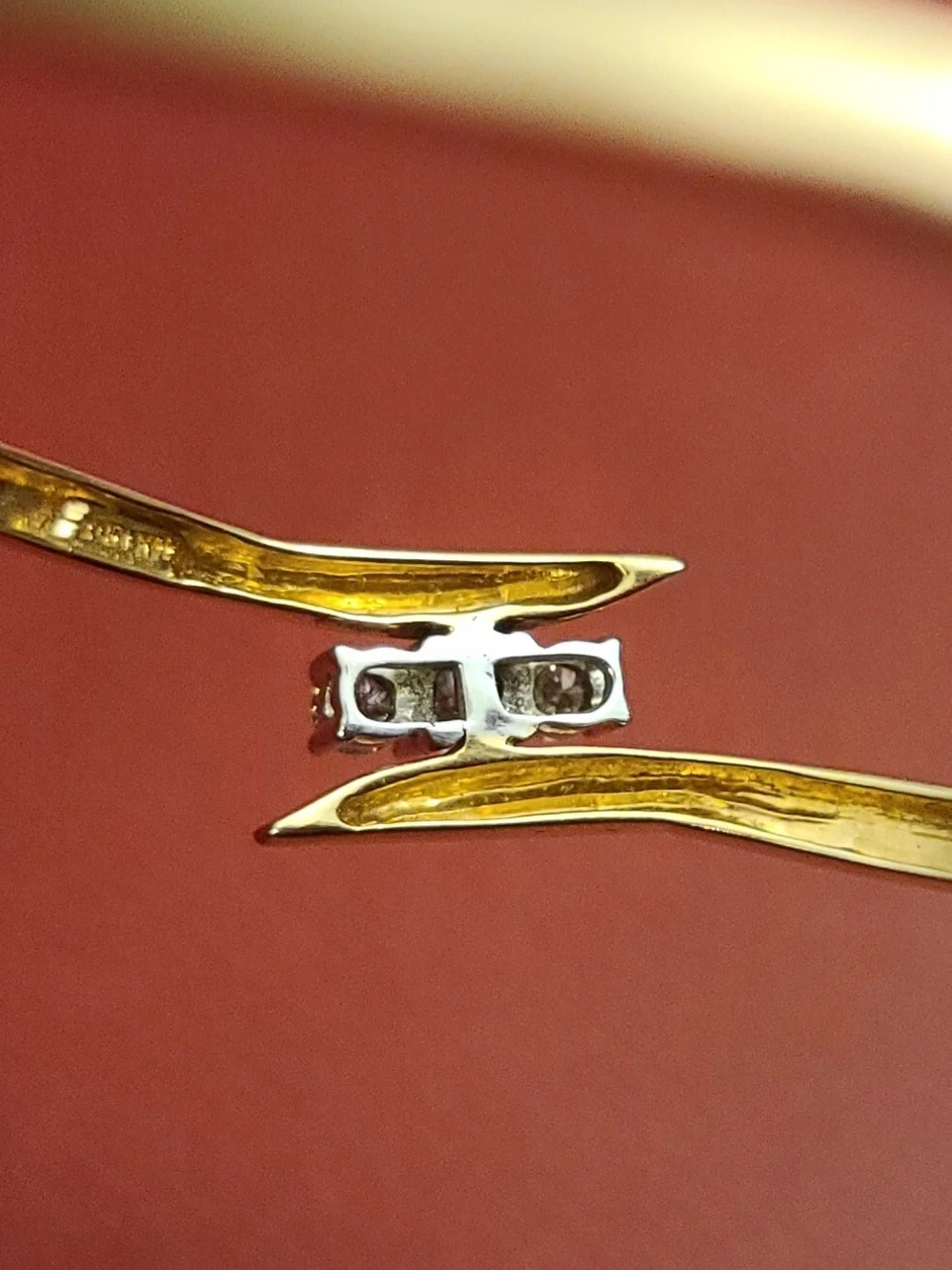 14K Gold And 1/2CT Diamond Bangle Bracelet